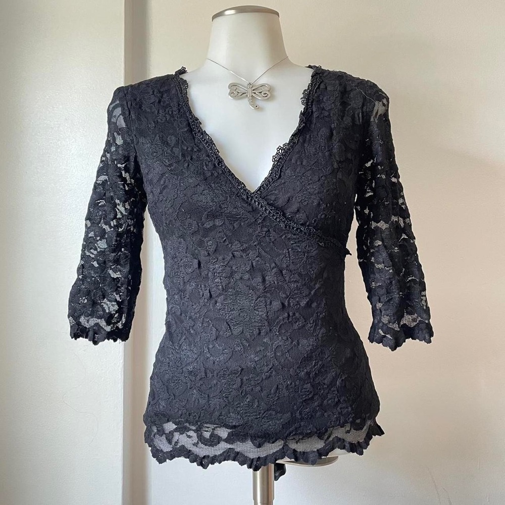 Black Lace Blouse
